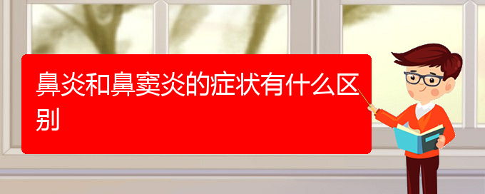 (貴陽治鼻炎哪家效果好)鼻炎和鼻竇炎的癥狀有什么區(qū)別(圖1)