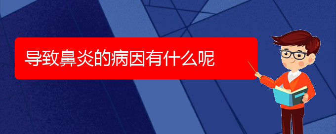 (貴陽過敏性鼻炎怎么治啊)導(dǎo)致鼻炎的病因有什么呢(圖1)