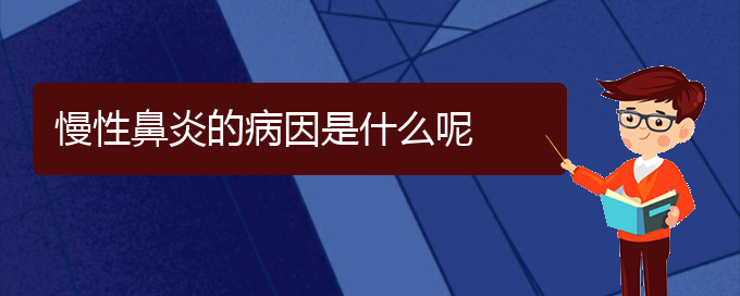 (貴陽(yáng)有哪些地方可以治療慢性鼻炎)慢性鼻炎的病因是什么呢(圖1)