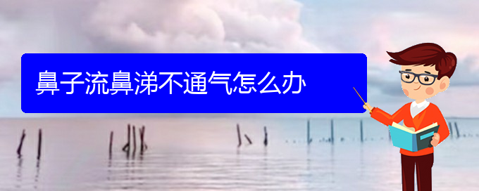 (慢性鼻炎治療貴陽哪里好)鼻子流鼻涕不通氣怎么辦(圖1)