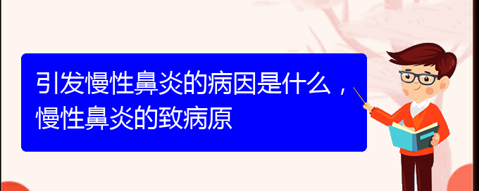 (貴陽(yáng)中醫(yī)可以看慢性鼻炎嗎)引發(fā)慢性鼻炎的病因是什么，慢性鼻炎的致病原(圖1)