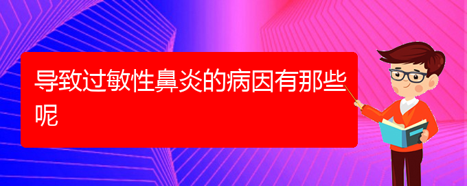 (貴陽治療過敏性鼻炎較好的醫(yī)院)導致過敏性鼻炎的病因有那些呢(圖1)