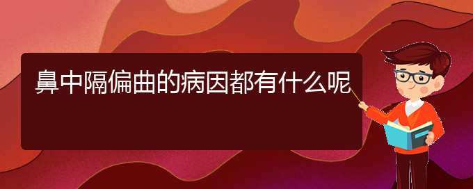 (貴陽鼻科醫(yī)院掛號)鼻中隔偏曲的病因都有什么呢(圖1)