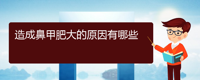 (貴陽鼻甲肥大治療需要多少錢)造成鼻甲肥大的原因有哪些(圖1)