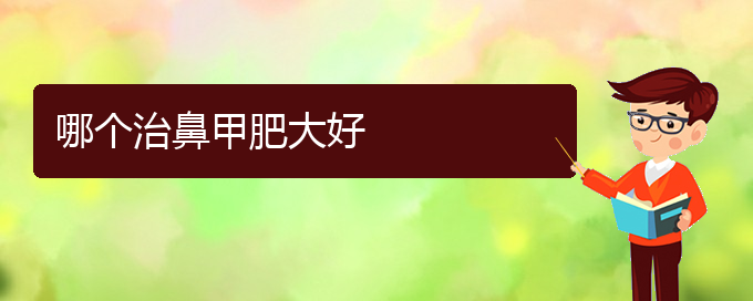 (貴陽市治療鼻甲肥大的醫(yī)院)哪個(gè)治鼻甲肥大好(圖1)