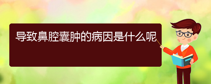 (貴陽看鼻腔乳頭狀瘤哪個醫(yī)院好)導致鼻腔囊腫的病因是什么呢(圖1)