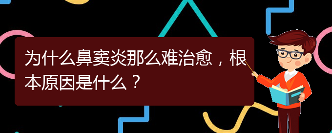 (貴陽治療鼻竇炎要多少費(fèi)用)為什么鼻竇炎那么難治愈，根本原因是什么？(圖1)