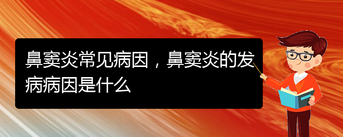 (貴陽治療鼻竇炎的醫(yī)院是哪家)鼻竇炎常見病因，鼻竇炎的發(fā)病病因是什么(圖1)