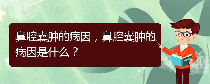 (貴陽(yáng)中醫(yī)可以看鼻腔腫瘤嗎)鼻腔囊腫的病因，鼻腔囊腫的病因是什么？(圖1)