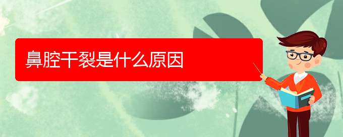 (看鼻腔腫瘤貴陽(yáng)療效好的醫(yī)院)鼻腔干裂是什么原因(圖1)