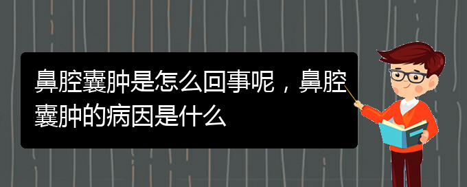 (貴陽哪個醫(yī)院看鼻腔乳頭狀瘤比較好)鼻腔囊腫是怎么回事呢，鼻腔囊腫的病因是什么(圖1)